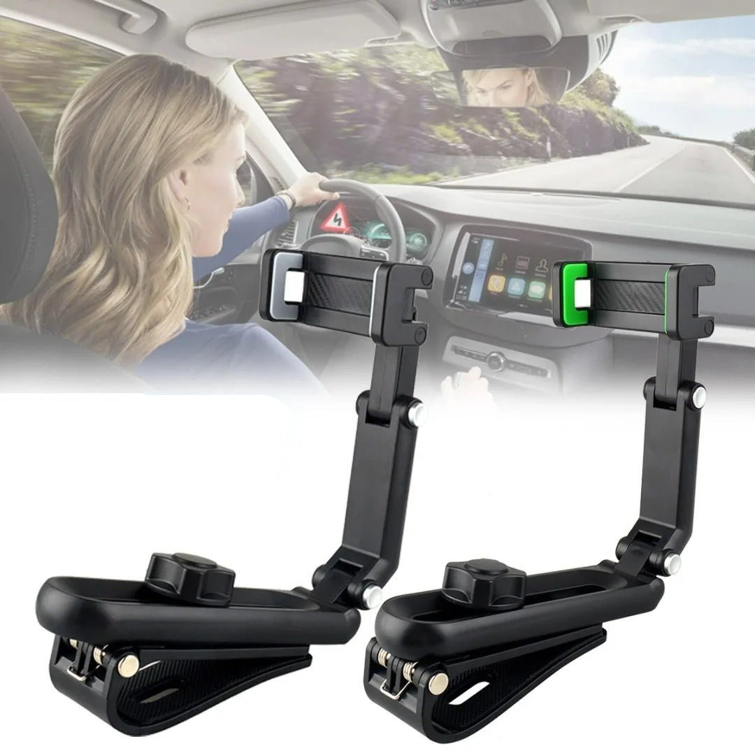 1080 Rotation Car Phone Holder Clip -  360 Universal Adjustable Car Mount for All Phones
