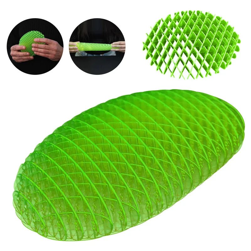 3D Elastic Worm Fidget Toy - Expandable, Morphing Toy for Stress Relief, Focus & Fun