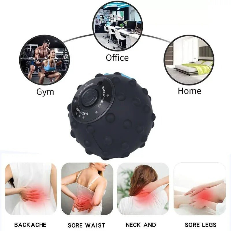 4 Speed Vibrating Massage Ball - Electric Fitness Ball for Muscle and Fitness