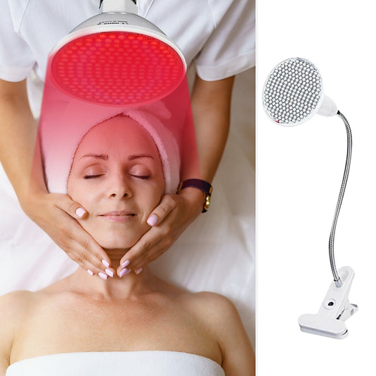 Adjustable Photon Led Face Mask - Red Led Therapy Light Facial Spa Vitamin D Lamp Infrared Therapy Light
