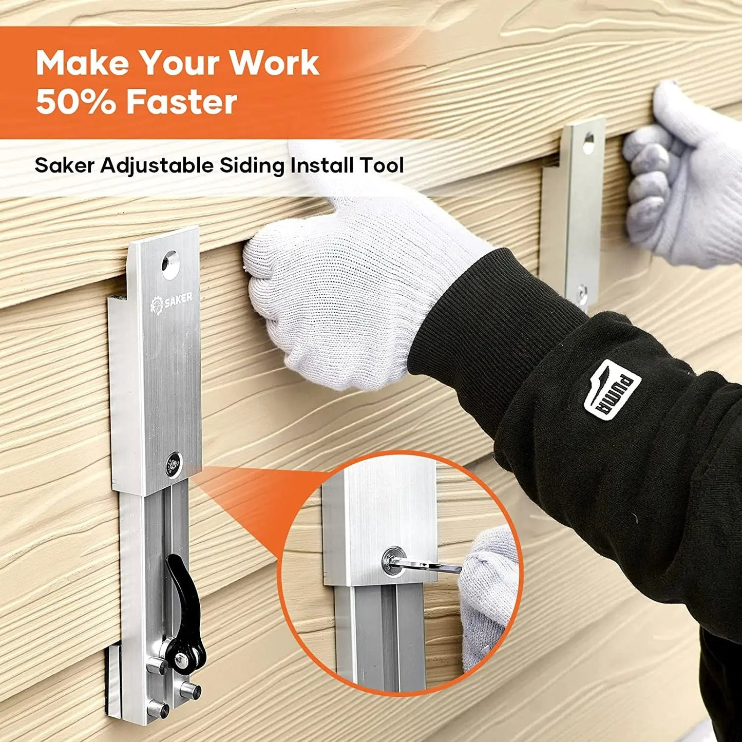 Adjustable Siding  Install Tool - Easy Panel Mounting Bracket