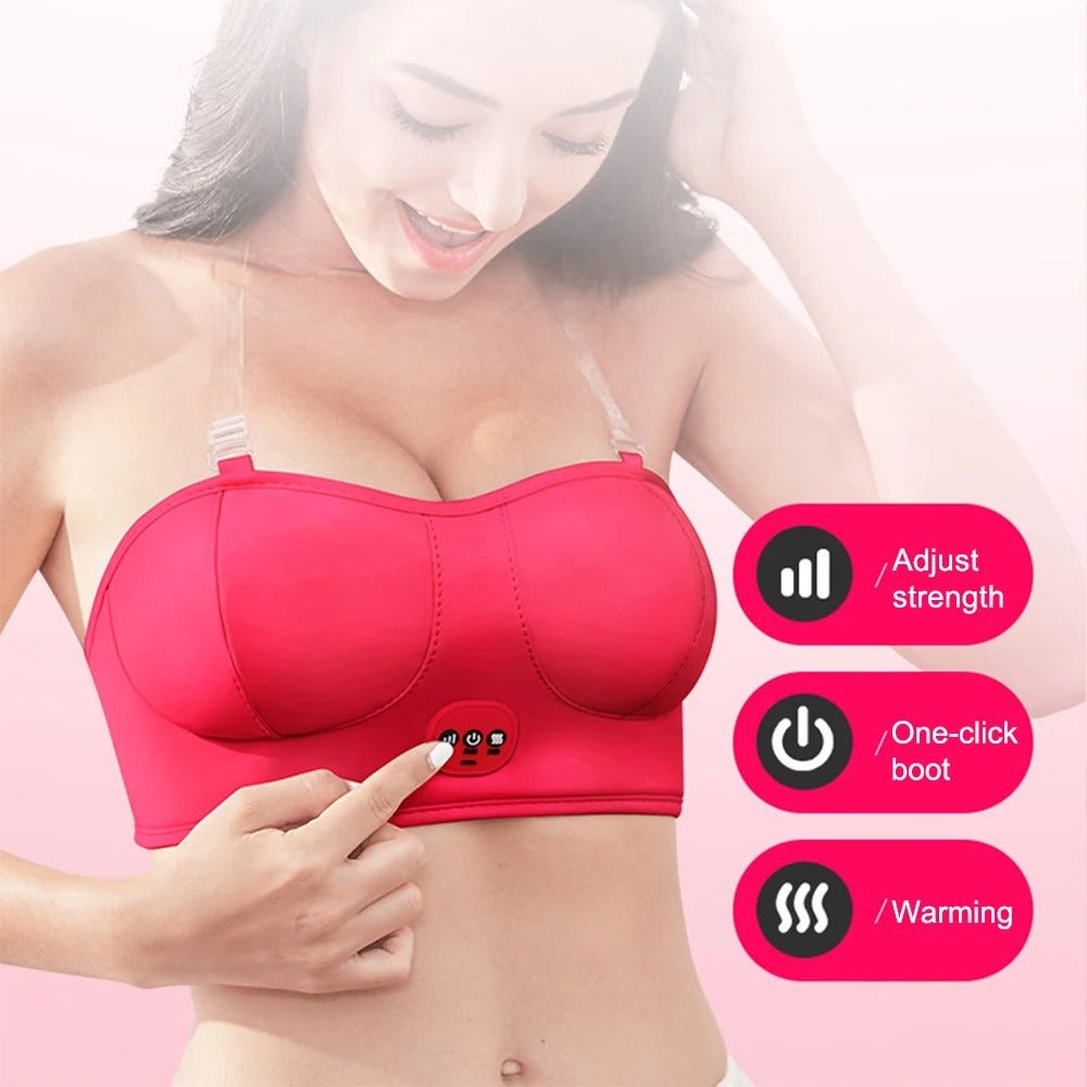 Blossom Up Electric Bust Massager - Electric Breast Massager, Wireless Wearable Bra Chest Massager, Anti Sagging Breast, Breast Enlargement Machine