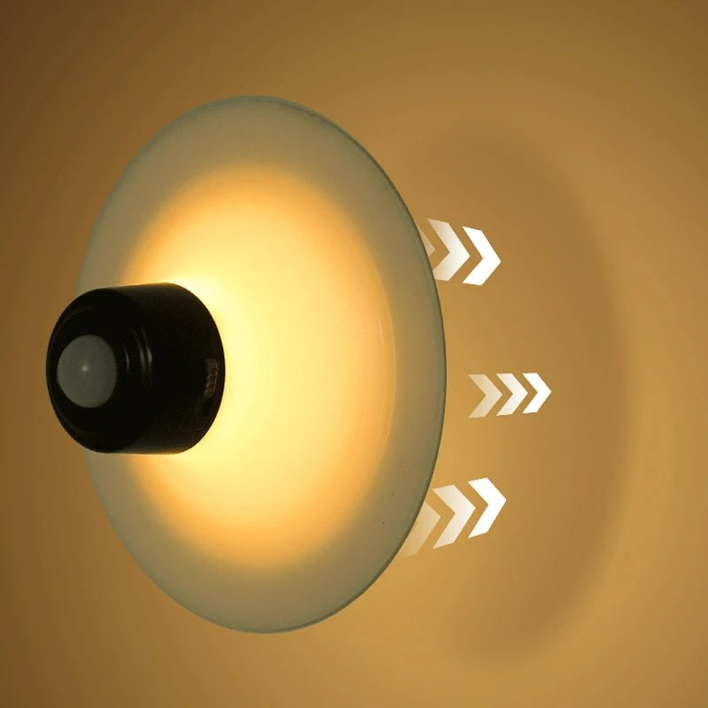Creative Rechargeable Induction Sucker Night Light - Adjustable Infrared Sensor LED Night Light Light Bulb