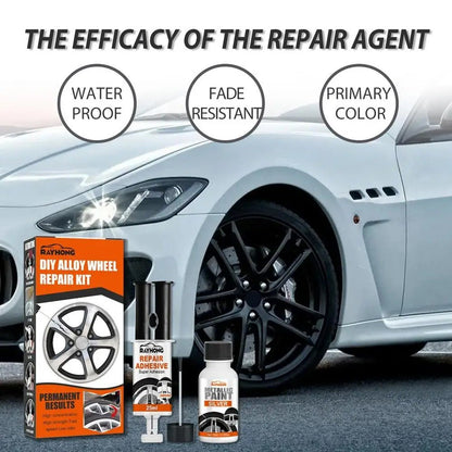 DIY Alloy Wheel Repair Kit - Rim Scrapes Scratches Remover