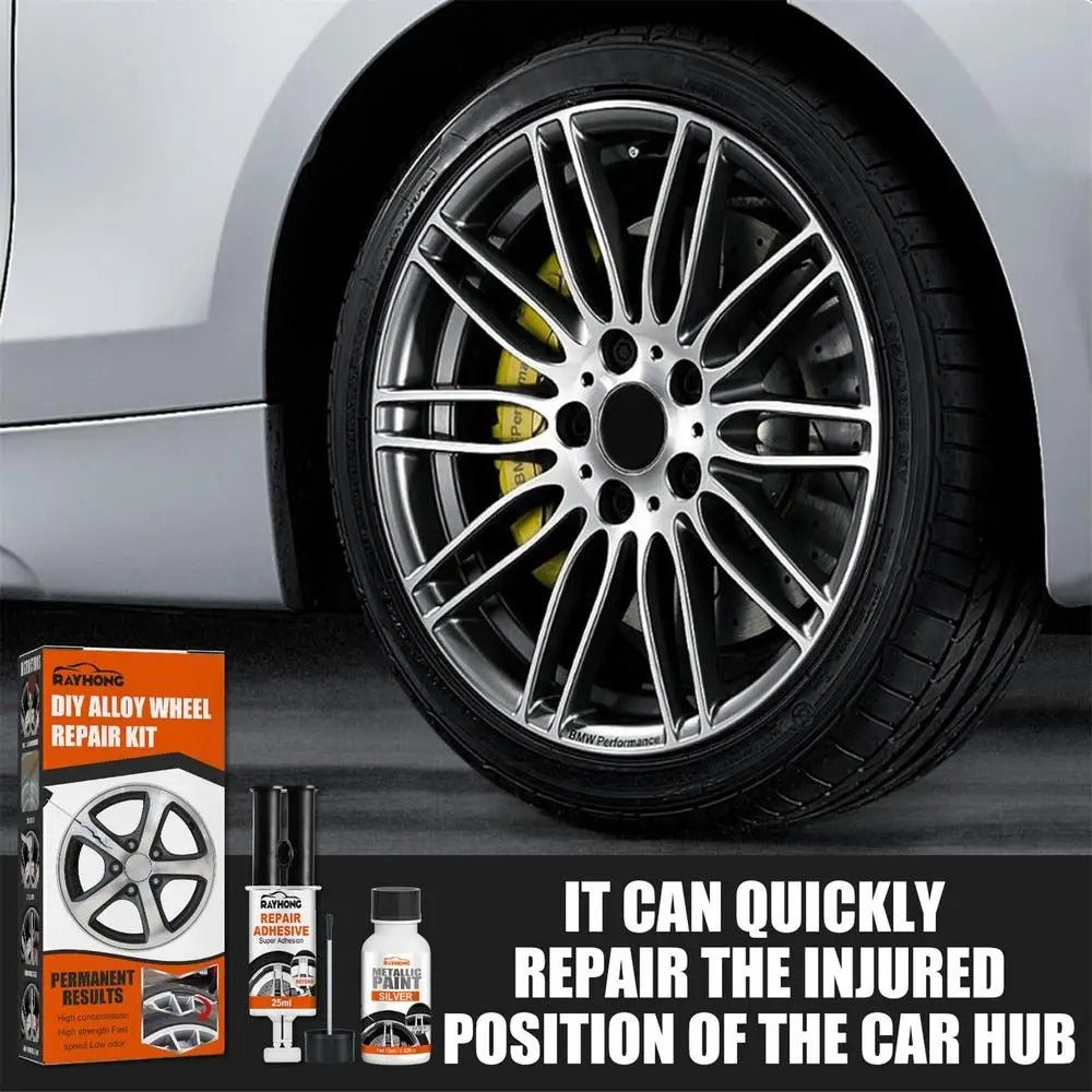 DIY Alloy Wheel Repair Kit - Rim Scrapes Scratches Remover