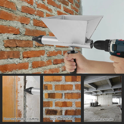 Electric Mortar Grout Gun - Caulking Machine with 4 Nozzles