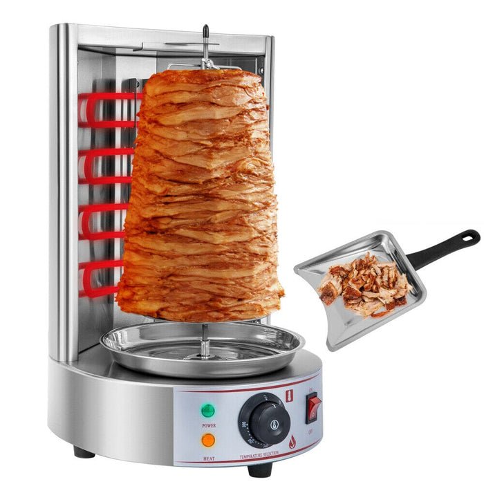 Electric Vertical Broiler Gyro Grill Shawarma Machine - Kebab Machine Stainless Steel for Rotisserie Restaurant,  Home & Kitchen