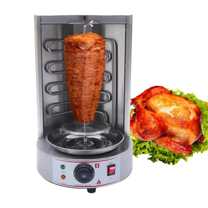 Electric Vertical Broiler Gyro Grill Shawarma Machine - Kebab Machine Stainless Steel for Rotisserie Restaurant,  Home & Kitchen