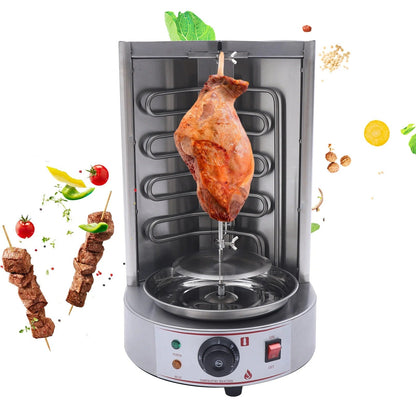 Electric Vertical Broiler Gyro Grill Shawarma Machine - Kebab Machine Stainless Steel for Rotisserie Restaurant,  Home & Kitchen