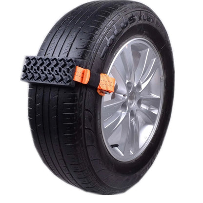 Emergency Tire Grippers - Durable PU Anti-Skid Car Tire Traction Blocks Tire Chain Straps For Snow Mud