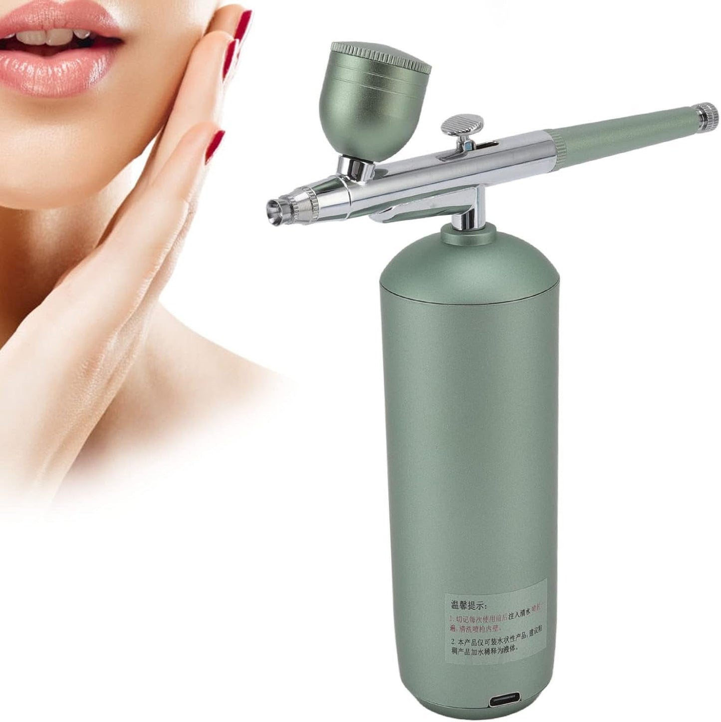 Facial Oxygen Airbrush - Handheld Face Skin Moisturizing Nano Spray