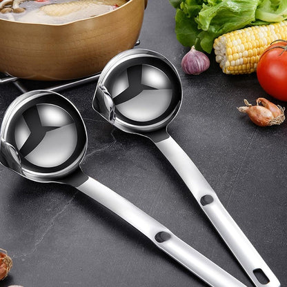 Grease & Oil Filter Spoon - Separator Hot Pot Oil Filter Spoon For Home Kitchen And Cooking