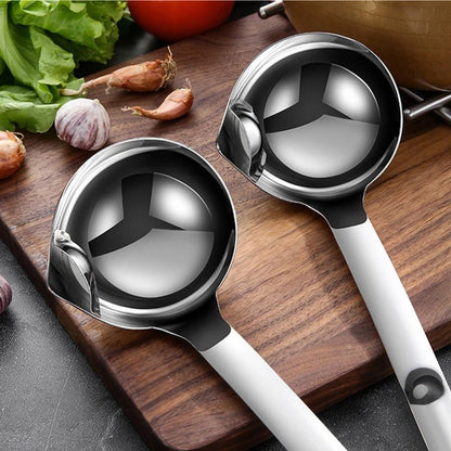 Grease & Oil Filter Spoon - Separator Hot Pot Oil Filter Spoon For Home Kitchen And Cooking