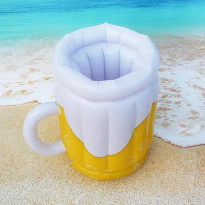 Large Inflatable Beer Mug Drink Cooler - Outdoor Party Supplies Inflatable Floating Drink Bucket