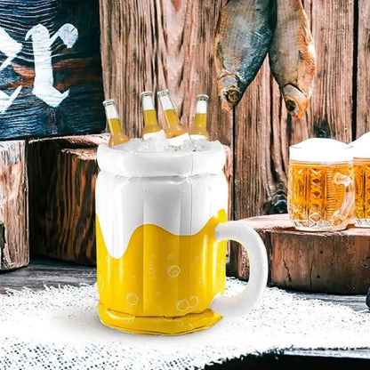 Large Inflatable Beer Mug Drink Cooler - Outdoor Party Supplies Inflatable Floating Drink Bucket