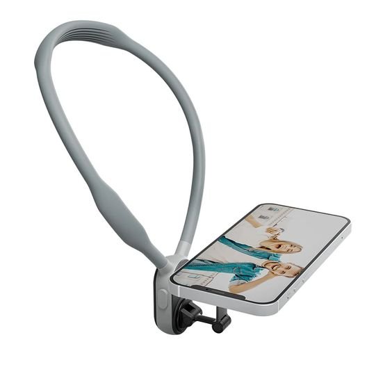 Magnetic Neck Mount For Phones - Neck Cell Phone Holder POV/Vlog Selfie Mount Hand Free Phone Neck Holder