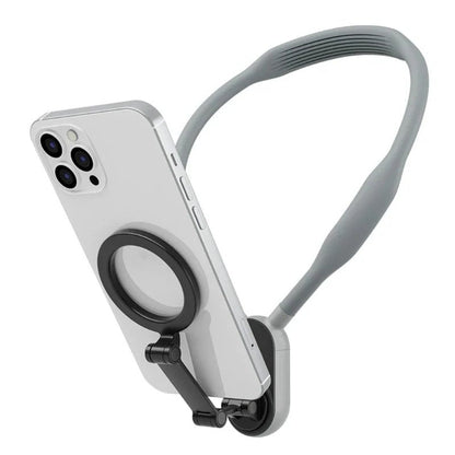 Magnetic Neck Mount For Phones - Neck Cell Phone Holder POV/Vlog Selfie Mount Hand Free Phone Neck Holder