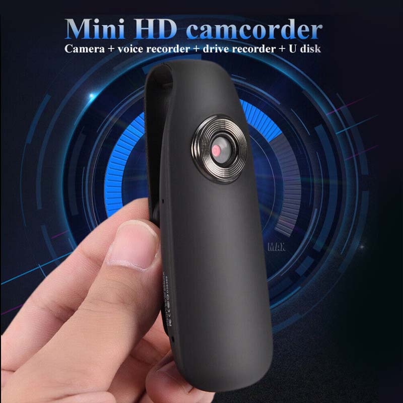 Mini Camera 1080P Video - Body Camera with Smart Motion Detection, Pocket Clip for Office, Law Enforcement, Security Guard, Home, Outdoors