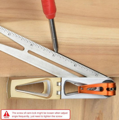 Multi-Functional Dovetail Marker -  Heavy-duty High-precision Stainless Steel Multi-angle Square Movable Woodworking Angle Ruler