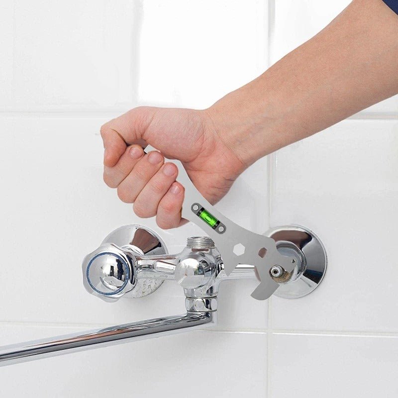 Multifunctional Wrench with Level -  Universal Repair Wrench Bathroom Installation and Maintenance