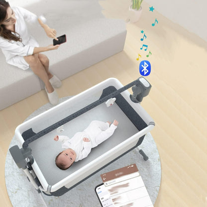 Portable Baby Bed Electric Bassinet - Multifunctional Cradle Portable Rocking Bed New Born Sleeping Basket