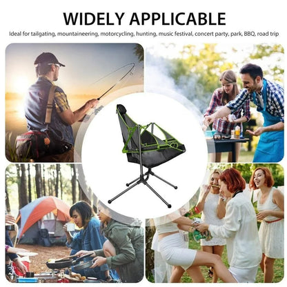 Portable Reclining Camping Chair  - Camping, Beach, Outdoor Chairs for Adults