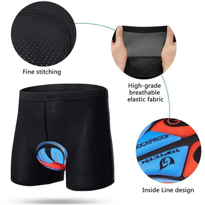 Premium 9D Cycling Underwear -  Padded Cycling Short Bicycle Underwear Shorts For Men Women MTB Pants Outdoor Cycling Breathable Durable Lightweight With Soft Gel Pad