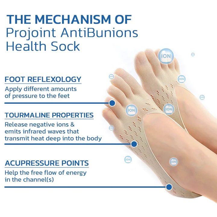 Pro joint Anti - Bunions Health Sock - Anti Bunions Health Sock, Anti Slip Socks for Bunions Small, Woman Toes Socks Cotton Five Finger Sock Low Cut Mesh