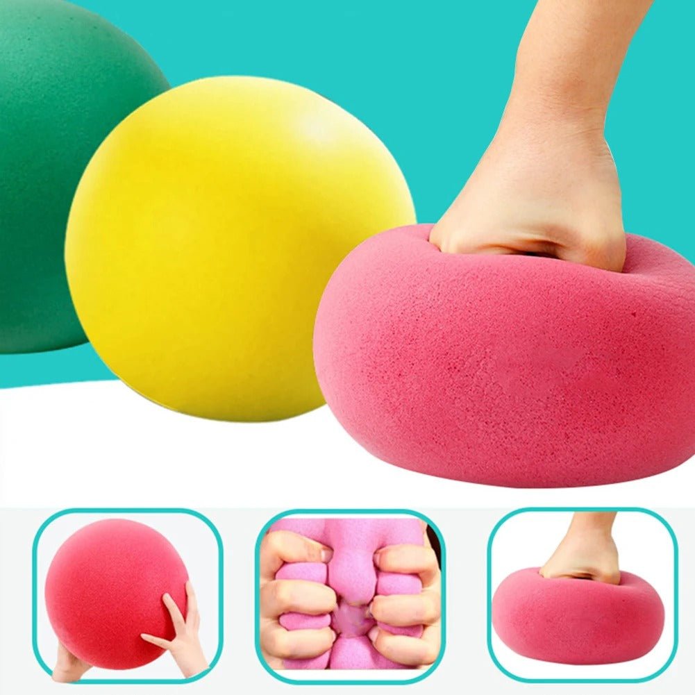 Silent Ball For Kids - Uncoated High Density Foam Ball - for Over 3 Years Old Kids Sports Balls