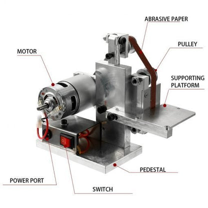 Small DIY Polishing Machine - Multifunctional Electric Belt Sander Polishing Tools