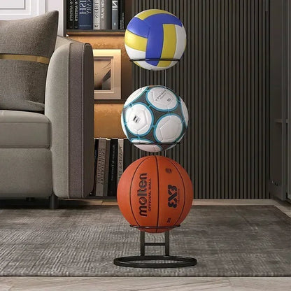 Sports Ball Storage Rack - Removable Garage Ball Organizer, Vertical Sports Display Stand for Volleyball, Football, Basketball and Soccer Ball