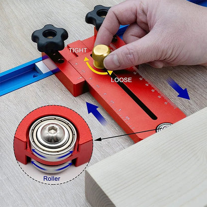 Table Saw Thin Rip Jig - Saw Locator, for Repeat Narrow Strip Cuts Works, with Table Saw Router Band