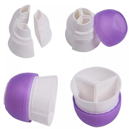 Tri-Color Pastry Nozzle - Icing Piping Bag Nozzle Converter aCoupler Fondant Cake Cream Pastry Nozzles Adaptor