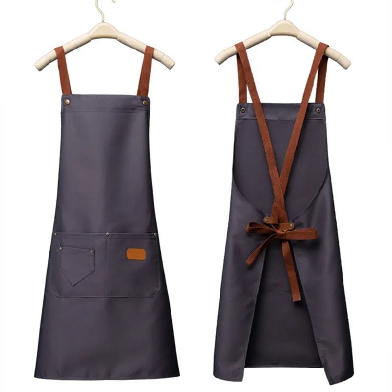 Unisex Fashion Kitchen Chef Work Apron - Ideal for  for Grill Restaurant, Bar Shop, Cafes, Beauty Nails, and Studios Uniform