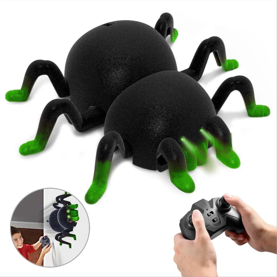 Wall Climbing RC Spider Kids Toy - Remote Control Spider Toy for Kids Ages 3 and Up