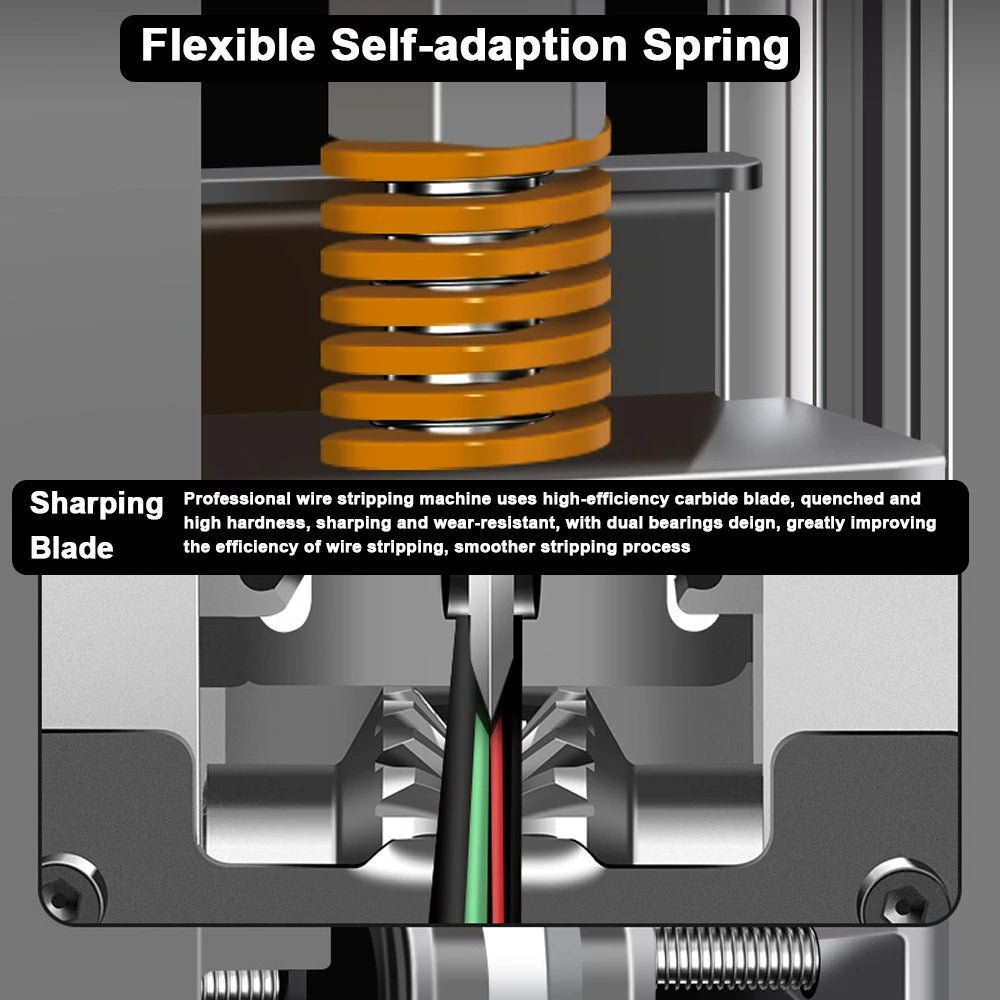 Wire Stripping Machine - Cable Electric Peeling Machine Hand Crank Support