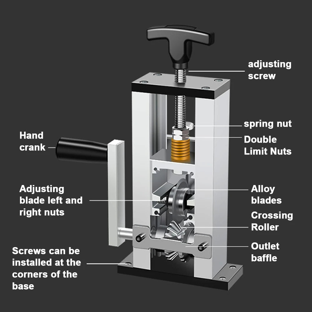 Wire Stripping Machine - Cable Electric Peeling Machine Hand Crank Support