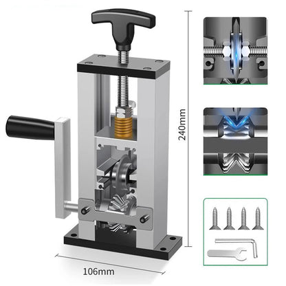 Wire Stripping Machine - Cable Electric Peeling Machine Hand Crank Support