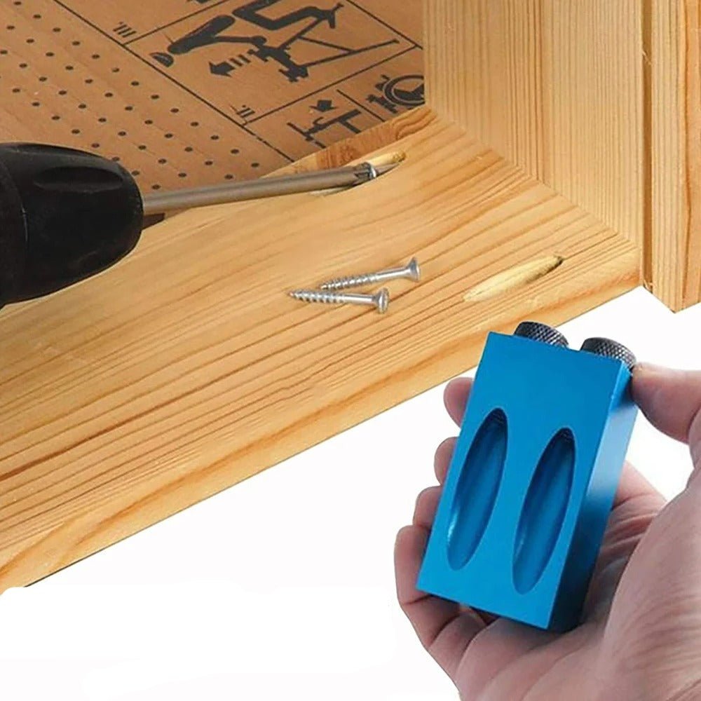 Woodworking Tool Puncher Positioner - Increase Your Woodworking Efficiency With 15 Degree Inclined Holes